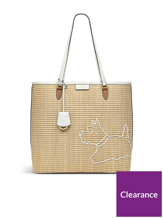 front image of radley-museum-street-woven-fabric-large-open-top-shoulder-natural