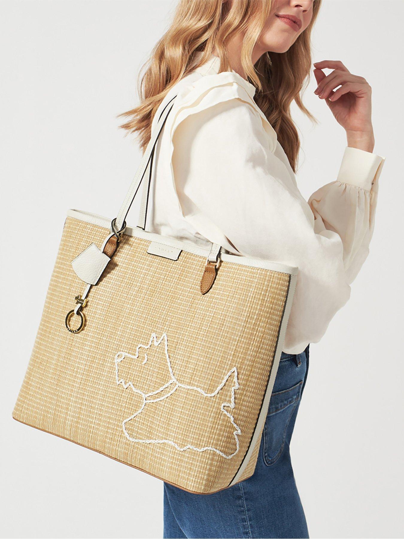  image of radley-museum-street-woven-fabric-large-open-top-shoulder-natural