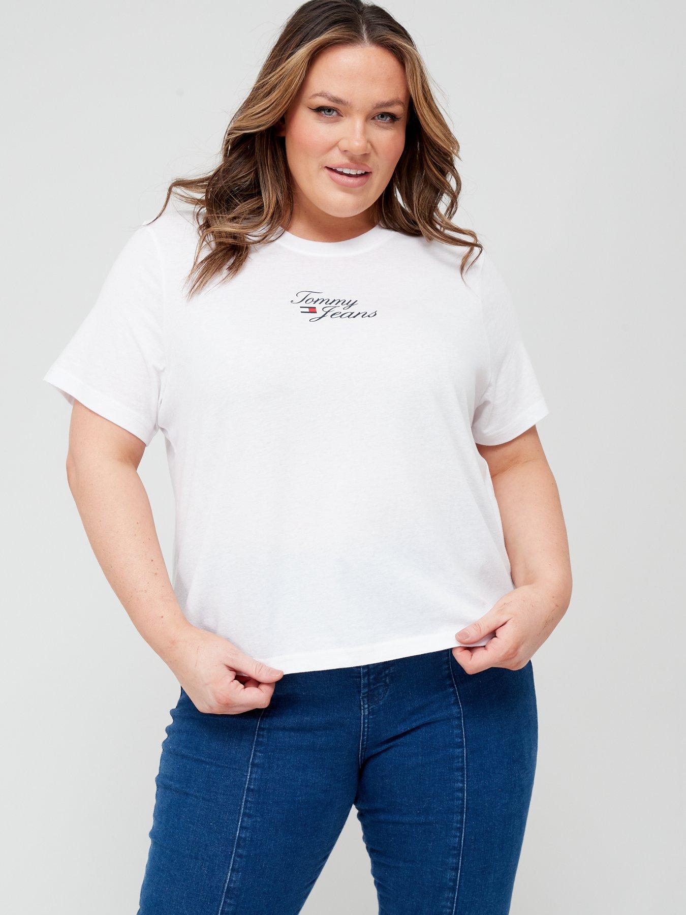 tommy jeans high neck t shirt