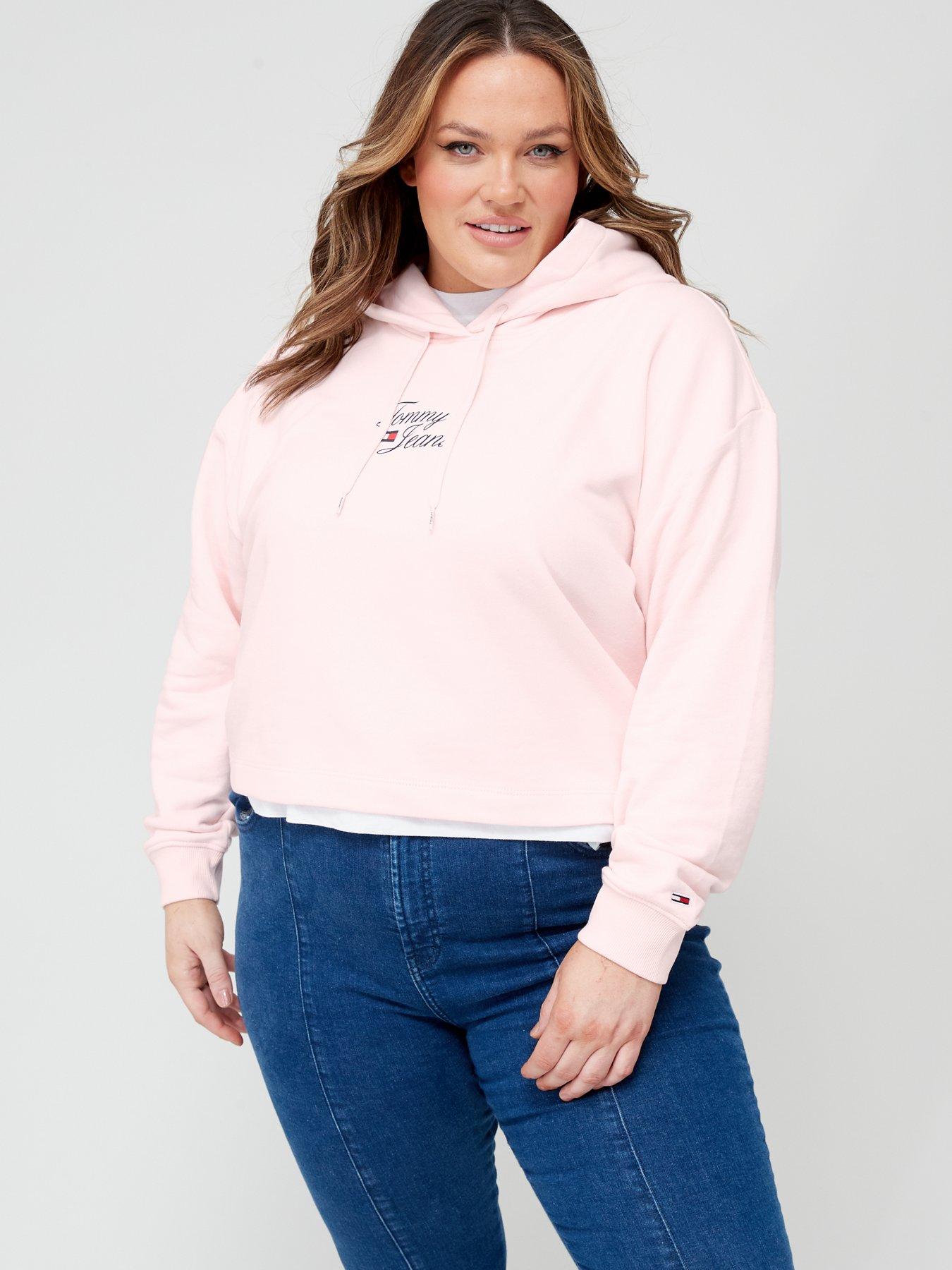 Tommy jeans online hoodie pink