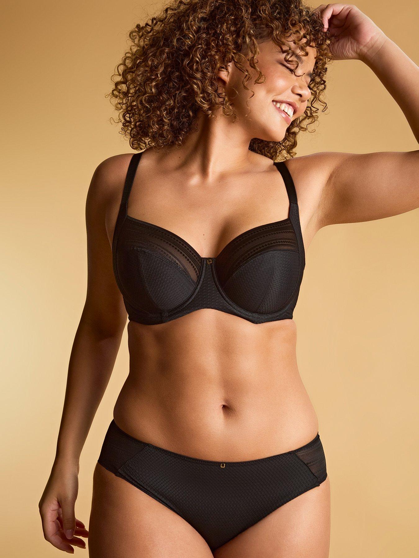 undefined Serene Black Wired Full Cup Bra