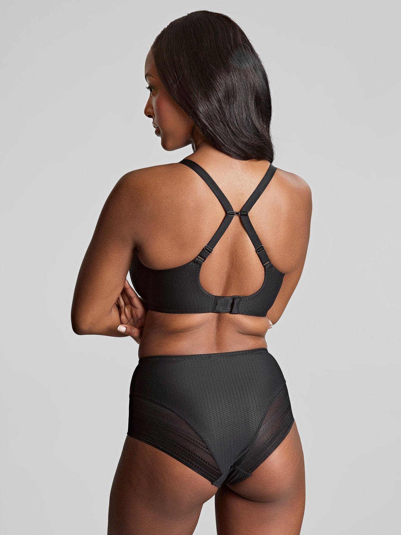  image of panache-serene-black-wired-full-cup-bra