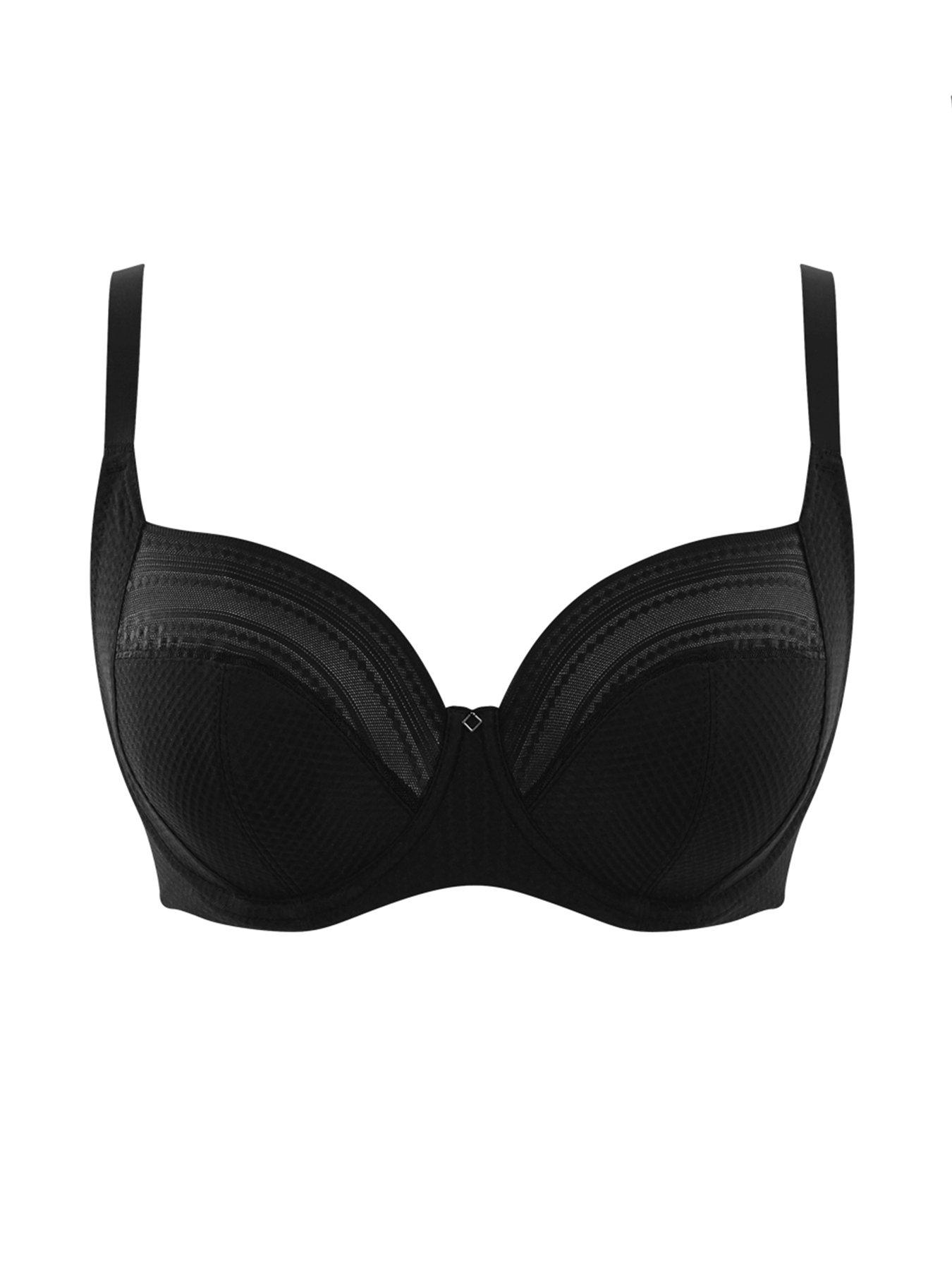  image of panache-serene-black-wired-full-cup-bra