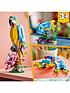  image of lego-creator-3-in-1-exotic-parrot-toy-set-31136