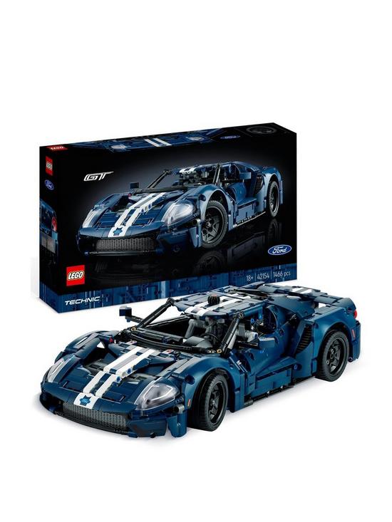 front image of lego-technic-2022-ford-gt-car-set-for-adults-42154