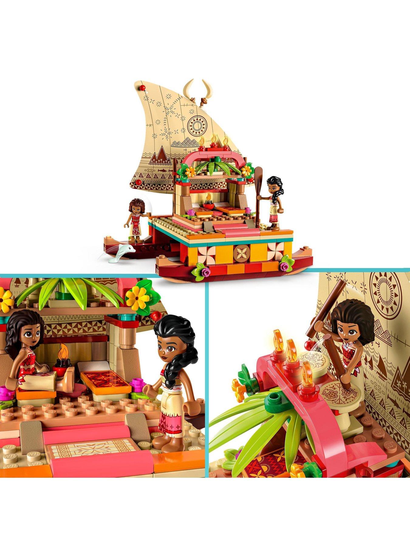 LEGO Disney Princess Moana's Wayfinding Boat Toy 43210 Free Click ...