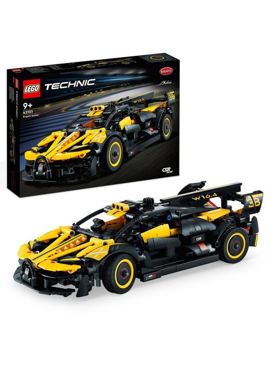 front image of lego-technic-bugatti-bolide-model-car-kit-42151
