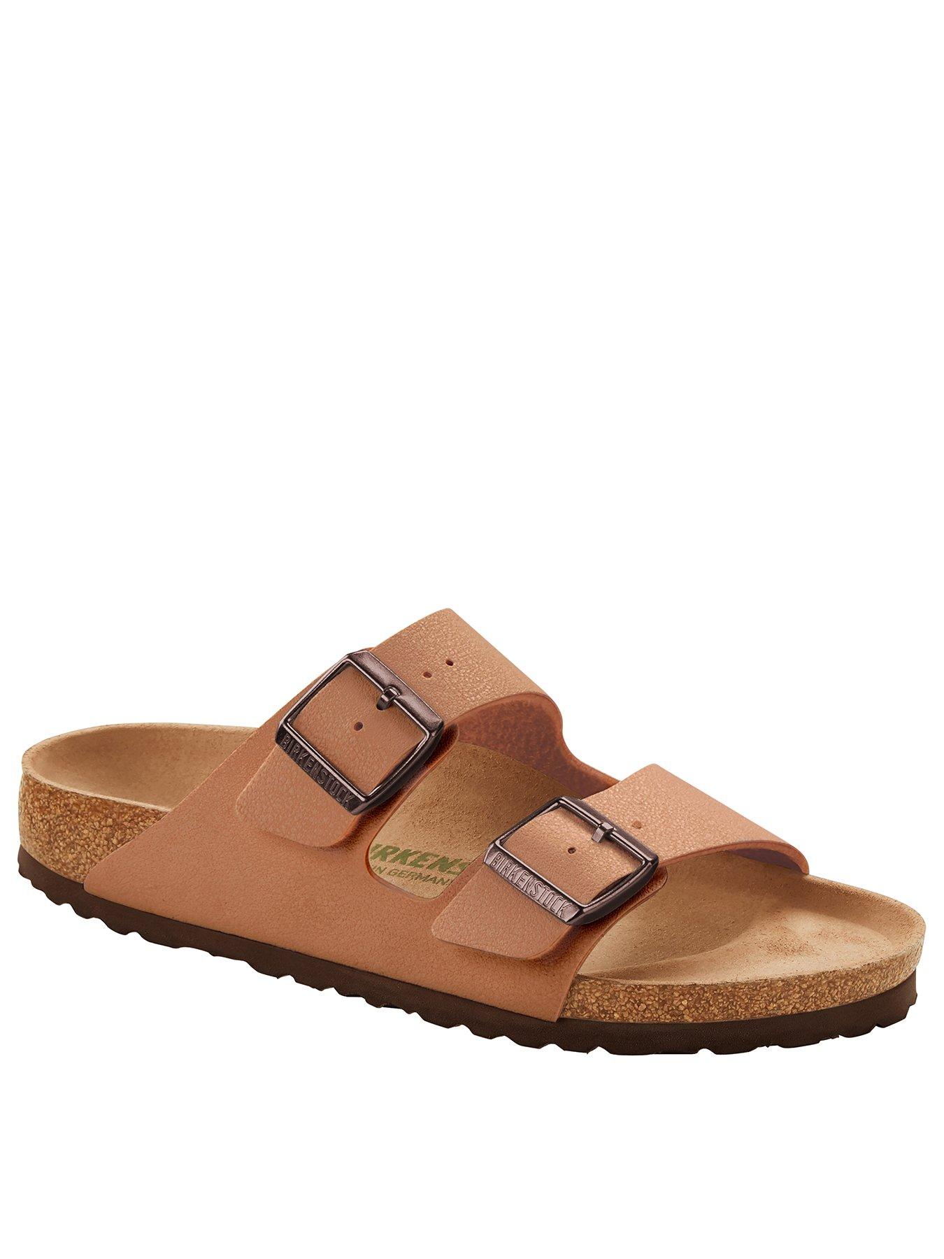  image of birkenstock-arizona-birkibuc-vegan-sandal-brown