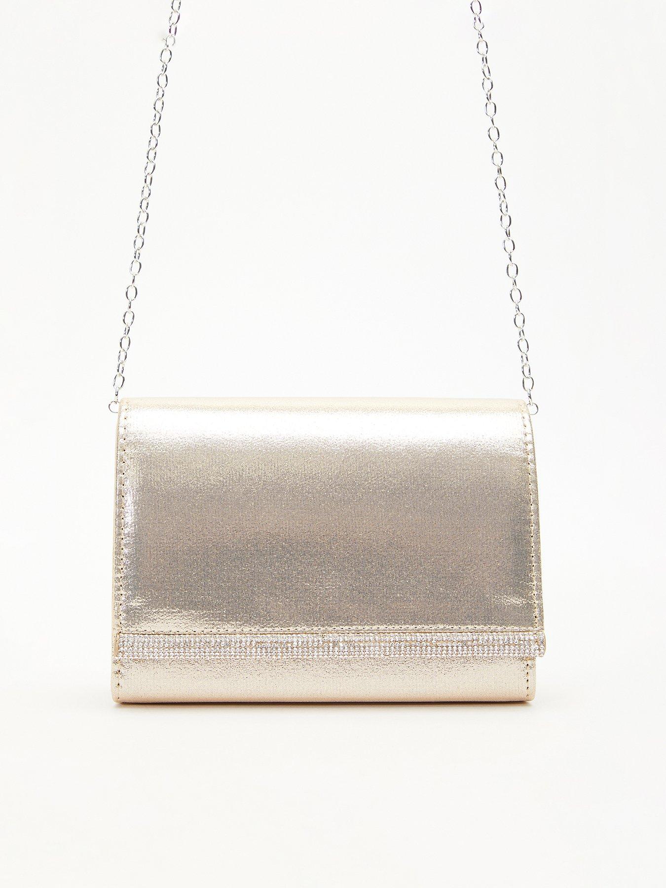 Quiz Diamante Trim Clutch Bag