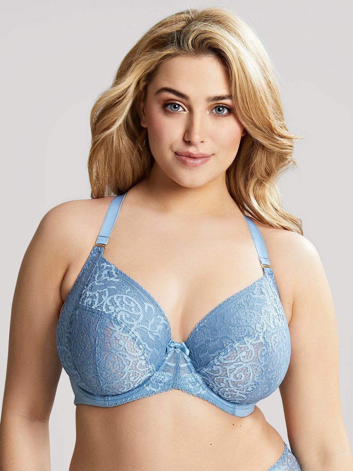undefined Estel Wired Plunge Bra - Blue