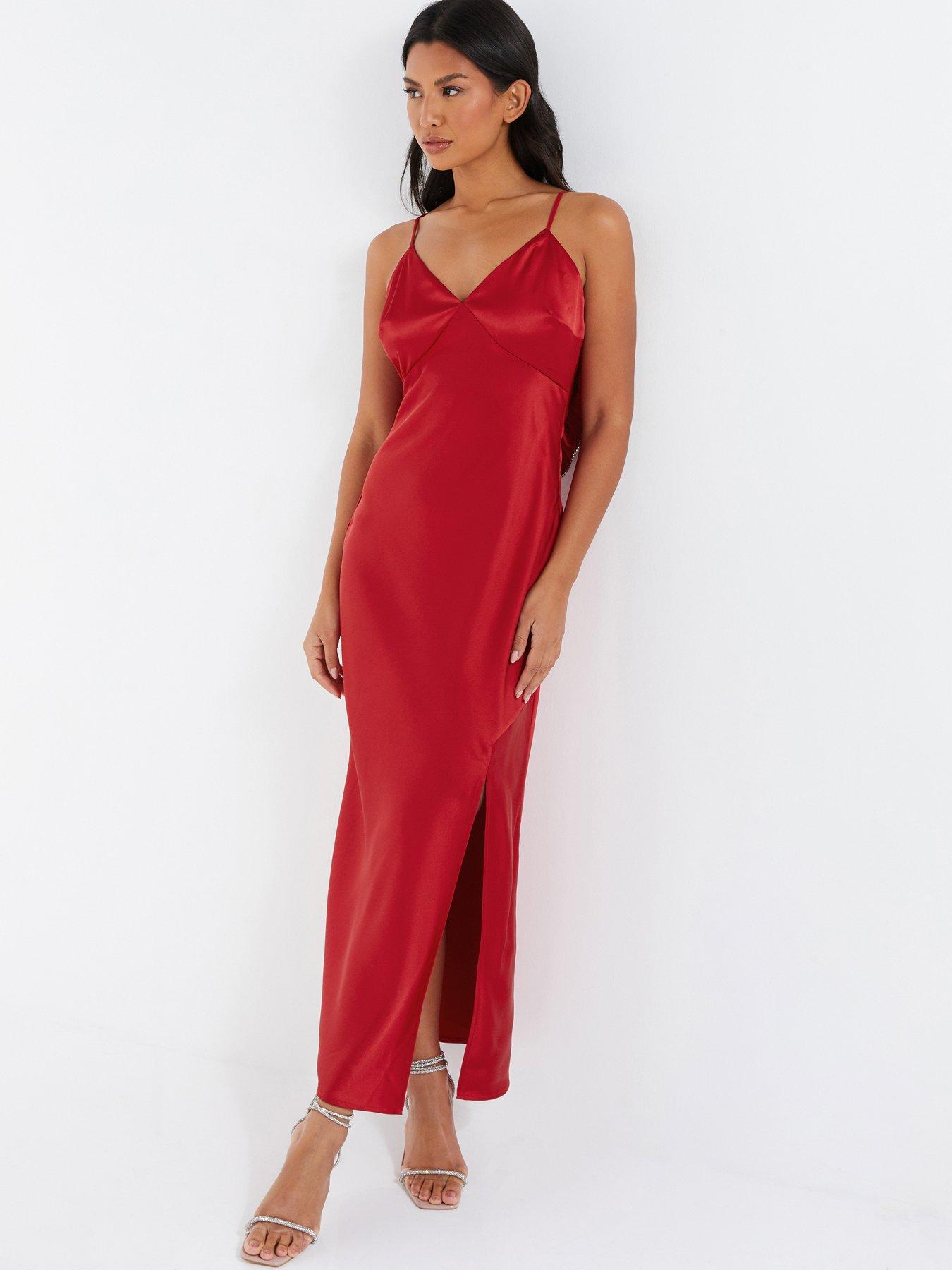 Evening Dresses Red Sleeveless Dresses Women www