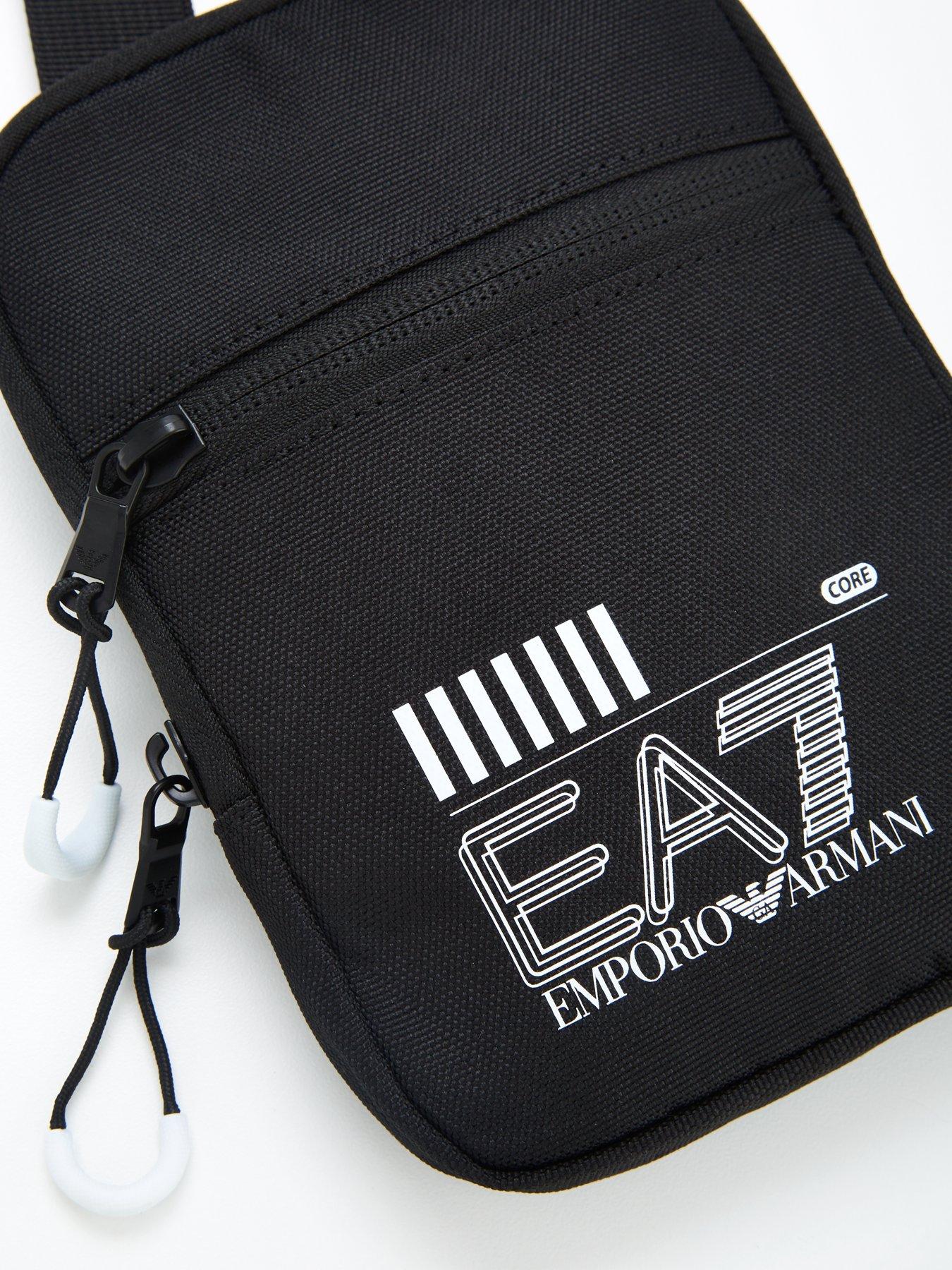 EA7 Emporio Armani Train Core Mini Pouch Messenger Bag Black