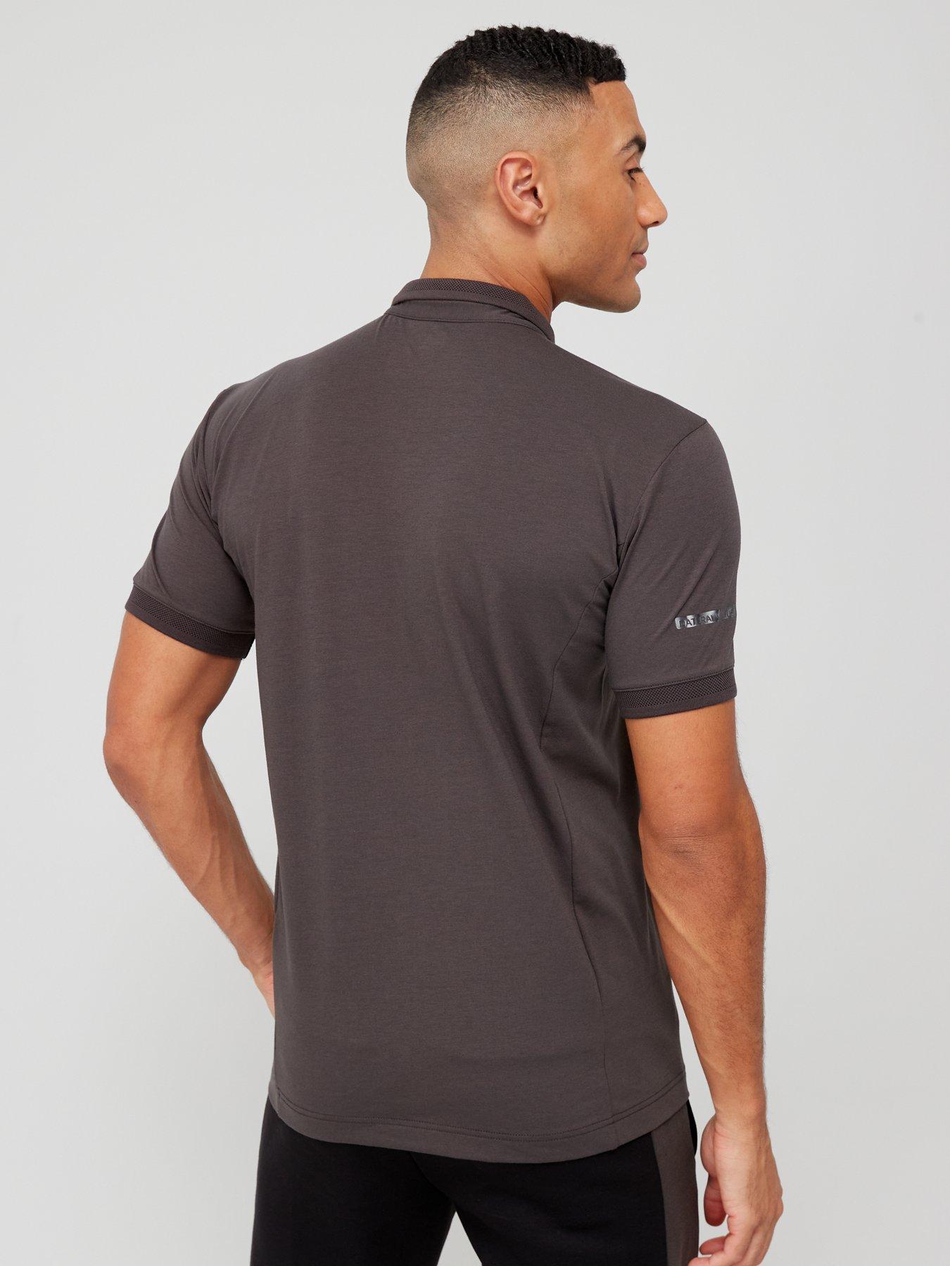 Ea7 Emporio Armani Natural Ventus Polo Shirt Dark Grey