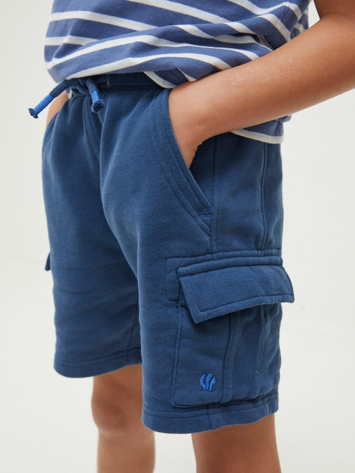 FatFace Boys Hatfield Cargo Sweat Shorts - Navy | littlewoods.com