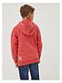  image of fatface-boys-lets-roll-dino-sweat-hoody-bright-red