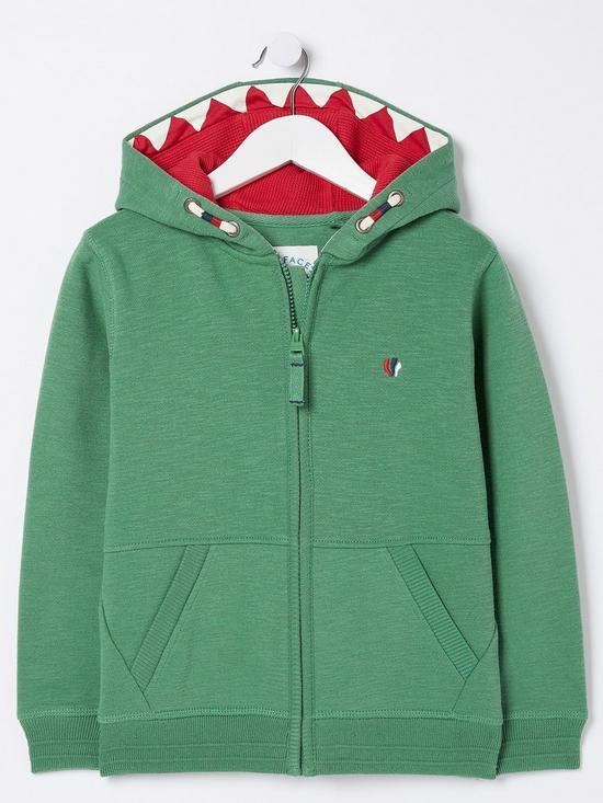 front image of fatface-boys-dinosaur-tooth-sweat-hoody-bright-green