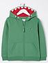  image of fatface-boys-dinosaur-tooth-sweat-hoody-bright-green