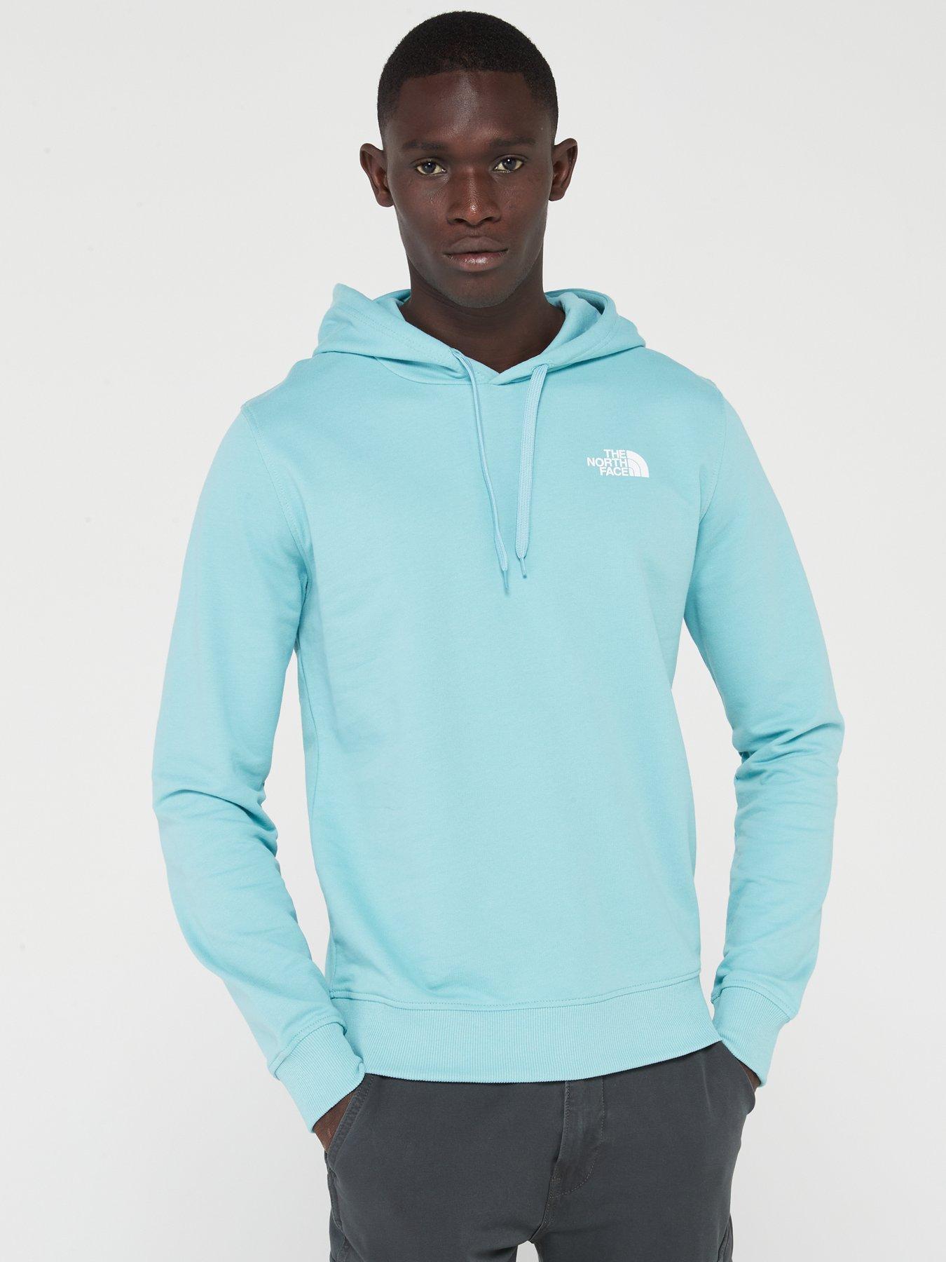 North face light blue hot sale hoodie