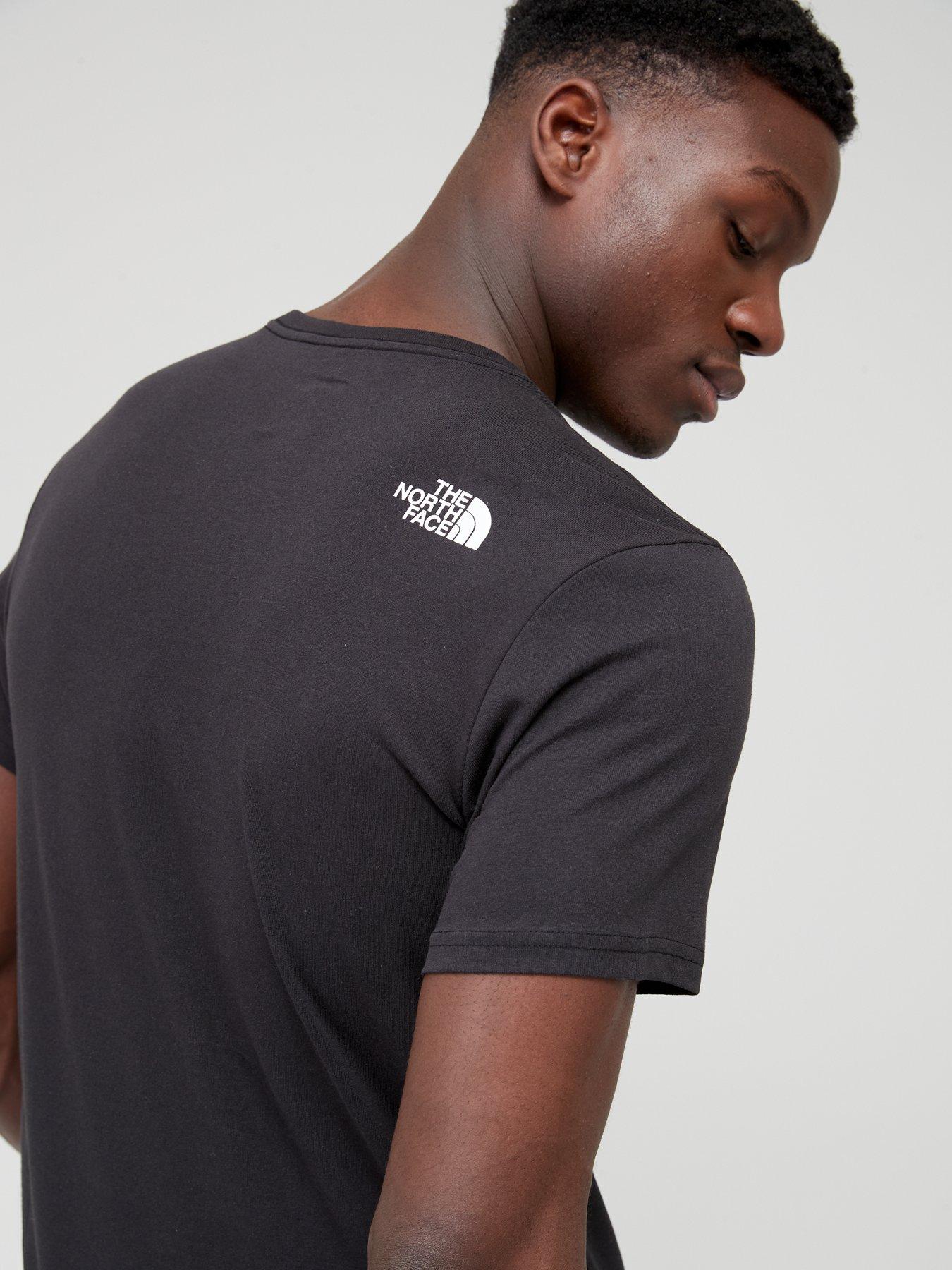  image of the-north-face-short-sleeve-woodcut-dome-t-shirt-black