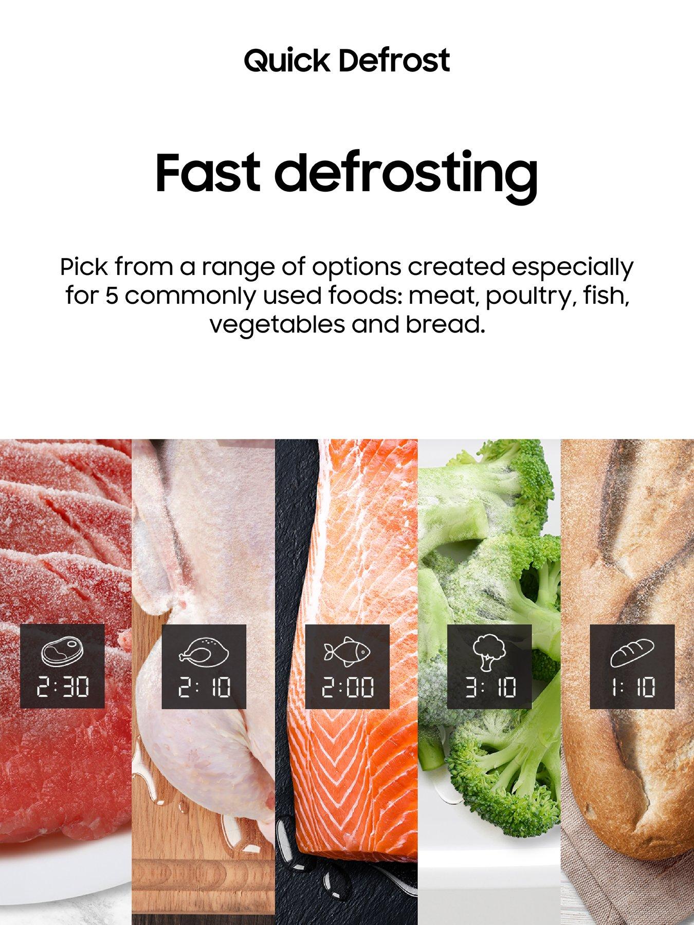 Image 3 of 8 of Samsung MS23K3513AK/EU 23 -Litre Solo Microwave with Quick Defrost - Black