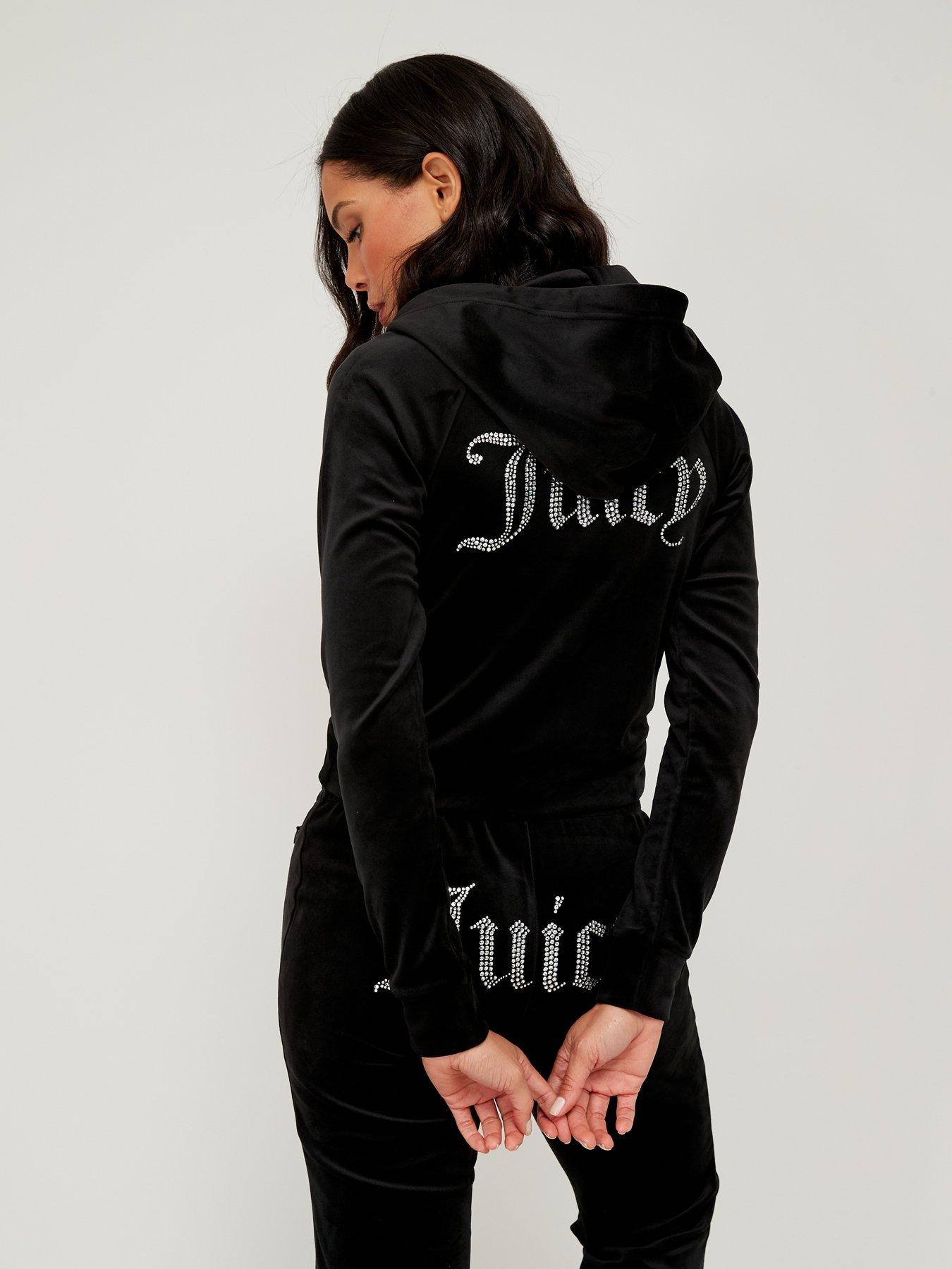 Black juicy zip up sale