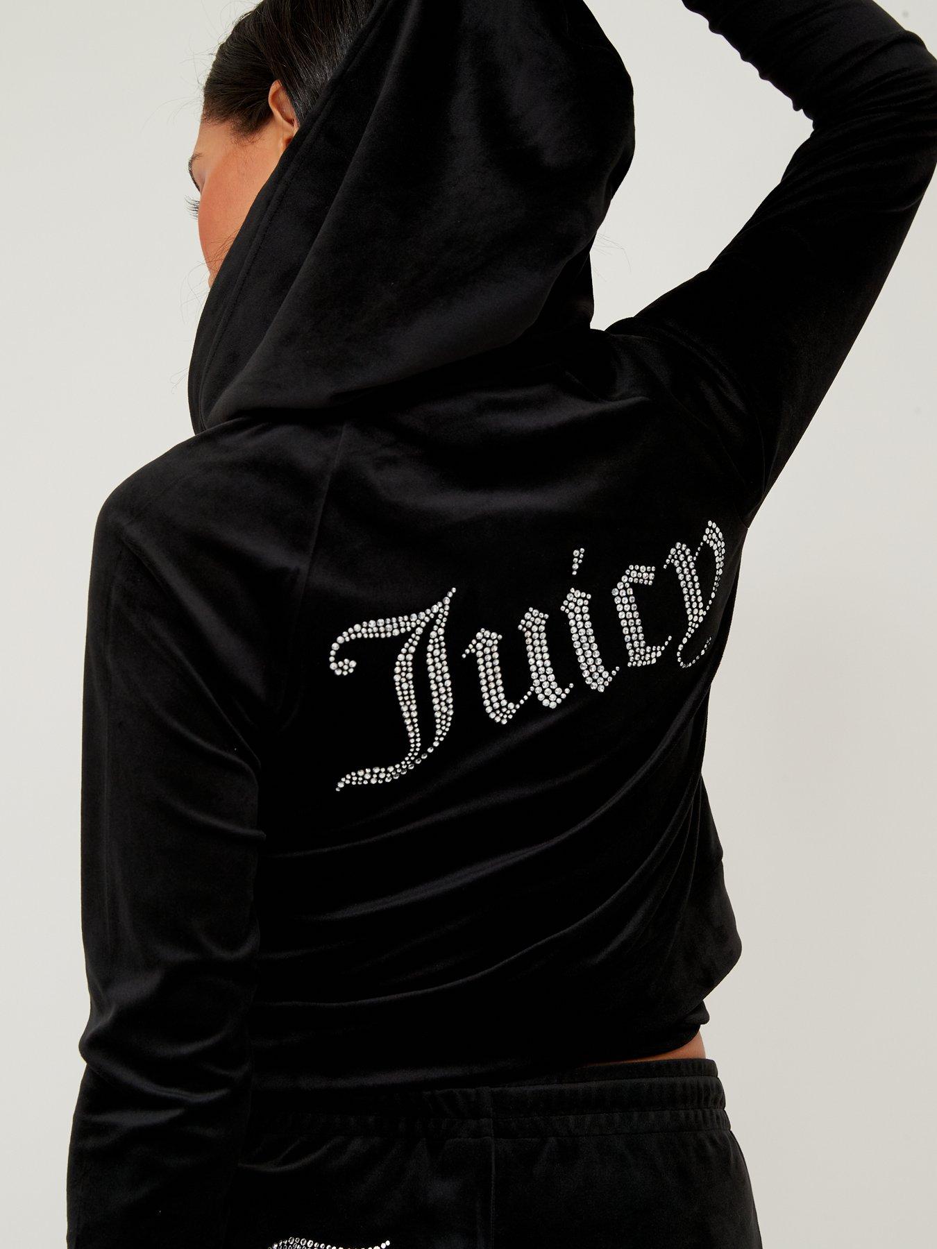  image of juicy-couture-classic-velour-zip-up-hoodie-with-diamante-branding-black