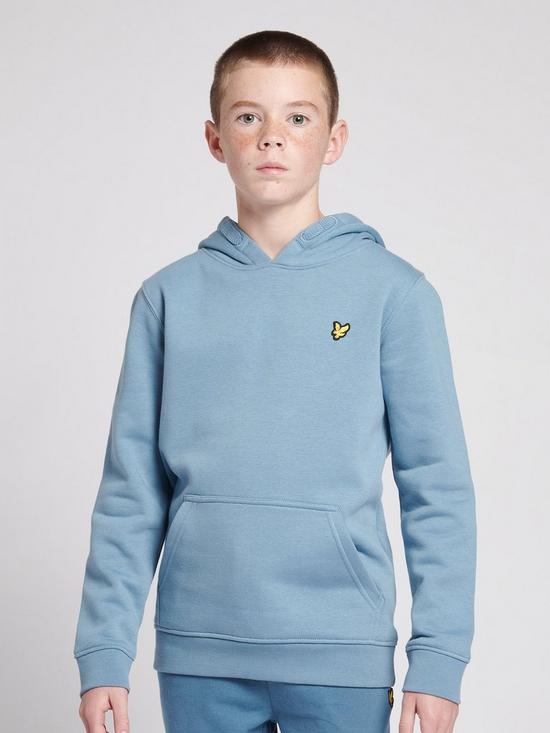 front image of lyle-scott-boys-classic-over-the-headnbsphoodienbsp--faded-denim