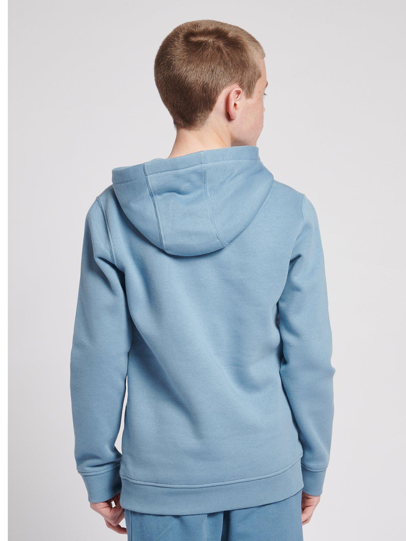  image of lyle-scott-boys-classic-over-the-headnbsphoodienbsp--faded-denim