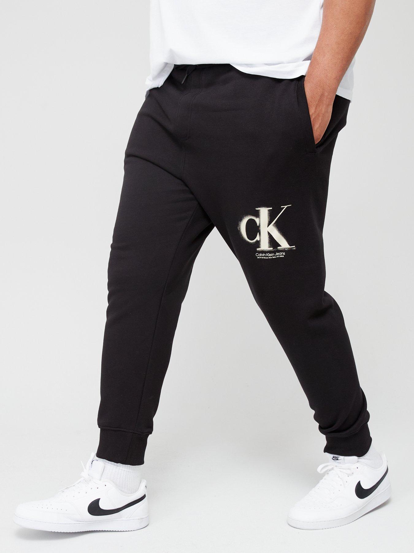 Calvin Klein Jeans MICRO MONOLOGO HWK PANT Black - Free delivery | Spartoo  NET ! - Clothing jogging bottoms Men USD/$78.40