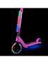  image of zinc-light-up-electric-starlight-scooter-pink