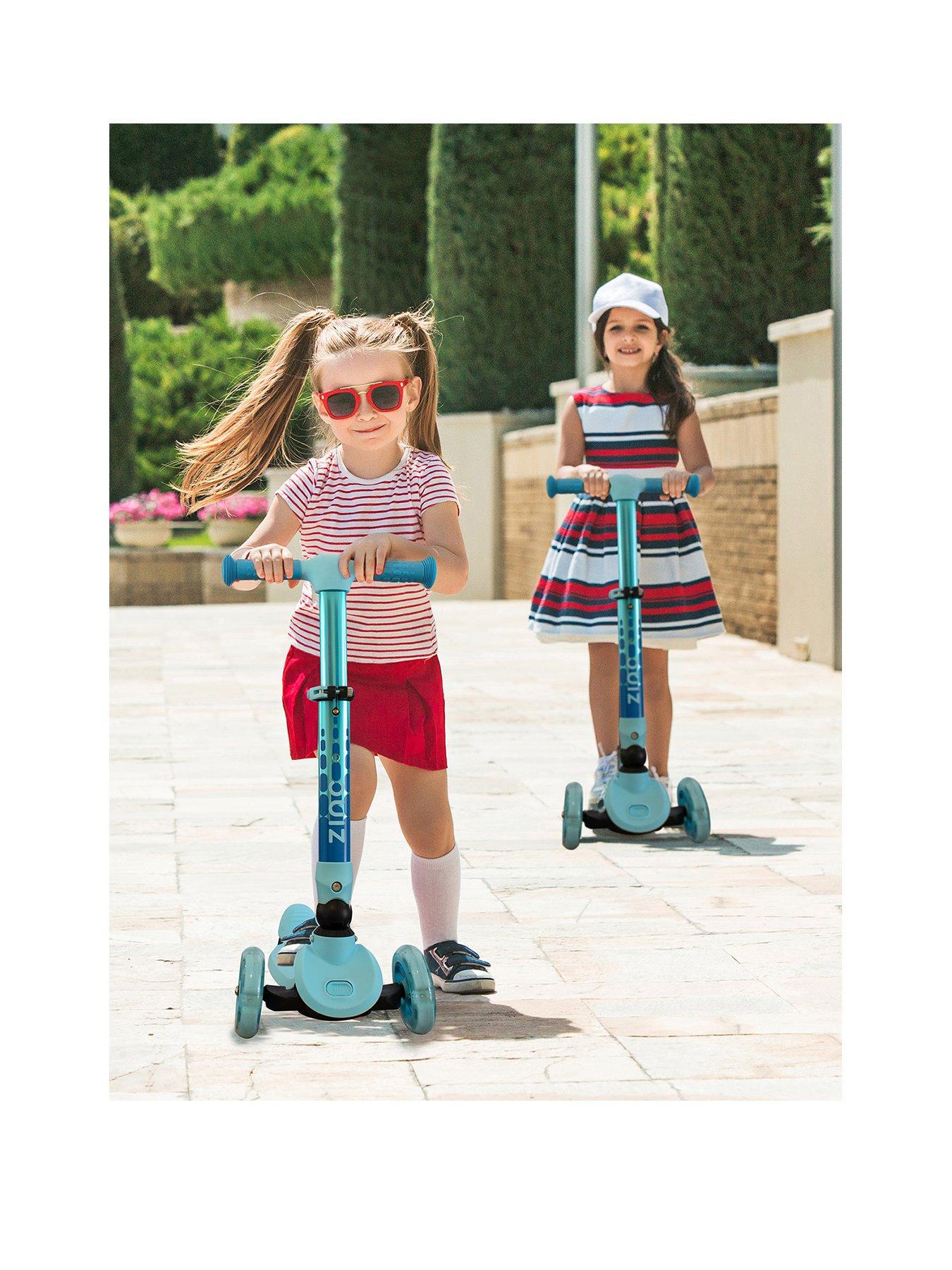  image of flyte-hy-pronbspzinc-three-wheeled-folding-flyte-scooter--nbspocean-blue