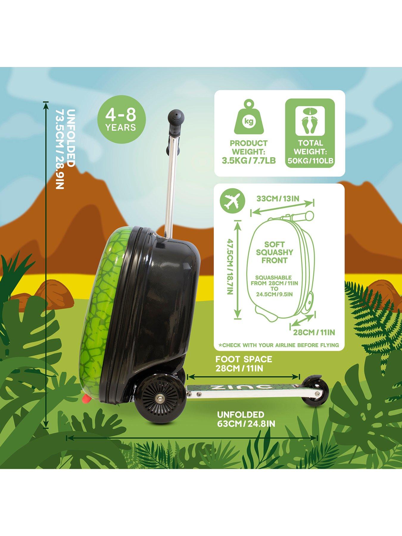  image of flyte-midi-18-inch-darwin-the-dinosaur-scooter-suitcase