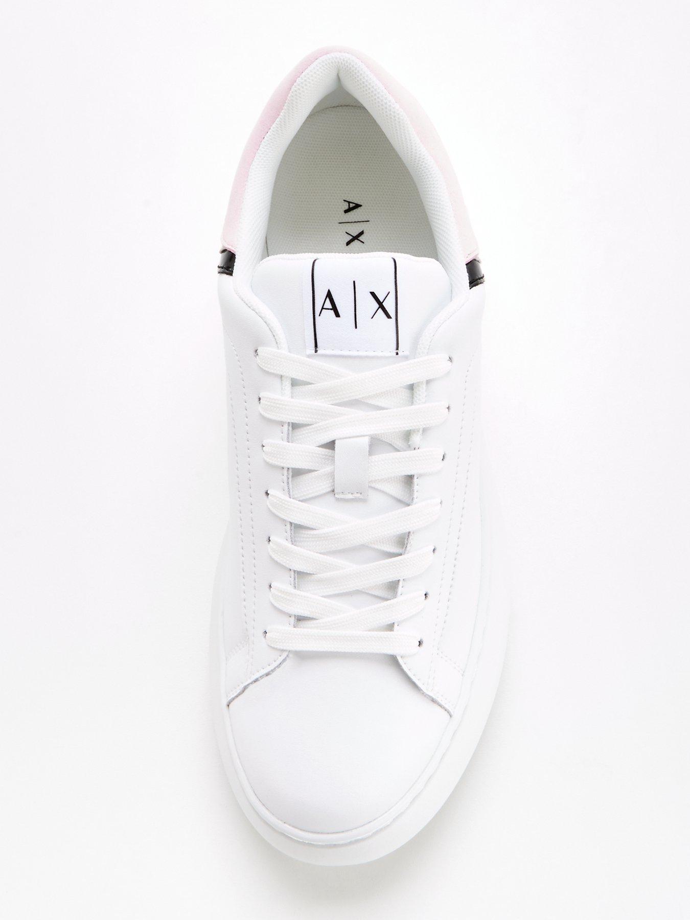  image of armani-exchange-lace-up-platform-leather-sneaker--nbspwhitenbsp