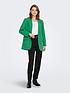  image of only-long-sleeve-oversized-tailored-blazer-green