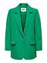  image of only-long-sleeve-oversized-tailored-blazer-green