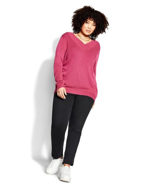 city-chic-sweet-love-jumper-pink