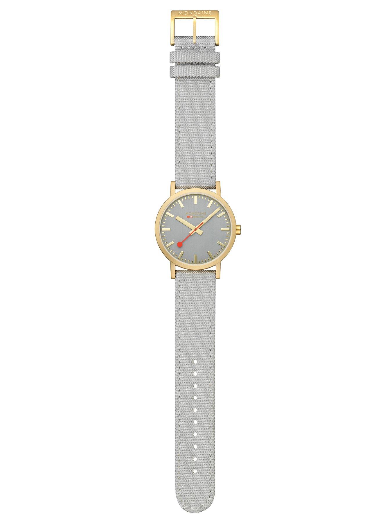 Image 5 of 8 of Mondaine Classic Golden 40mm Case Good Grey Watch