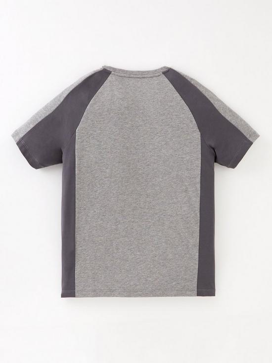 back image of ea7-emporio-armani-boys-tonal-block-t-shirt-med-grey-marlirongate