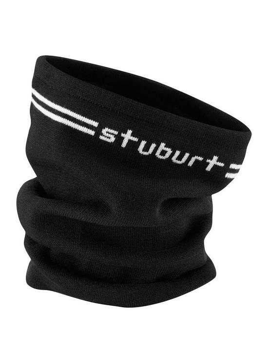front image of stuburt-mens-blizzard-golf-snood-black