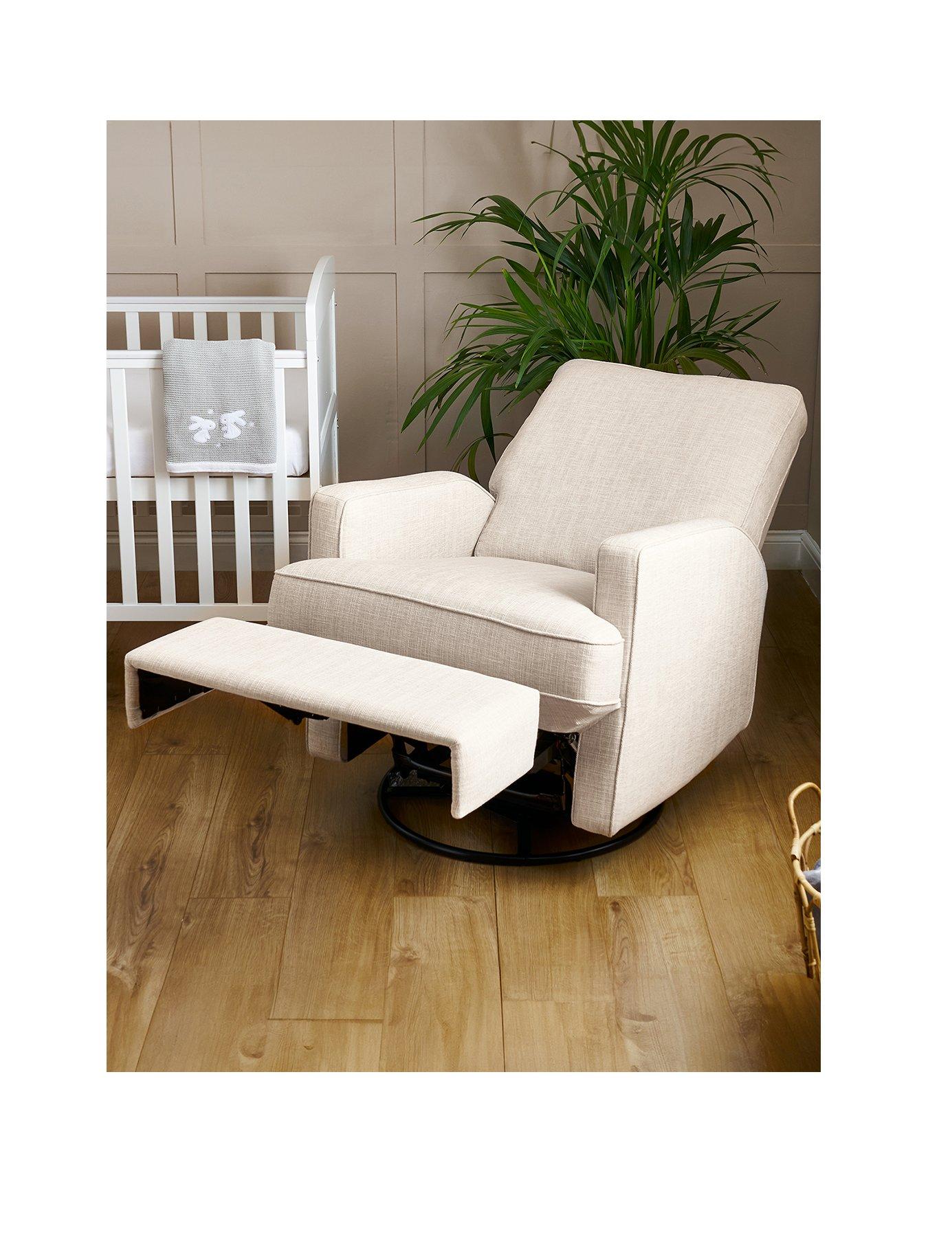 Beige glider deals recliner