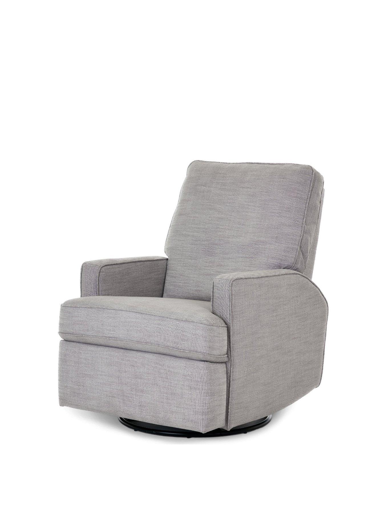  image of obaby-madison-swivel-glider-recliner-chair-pebble