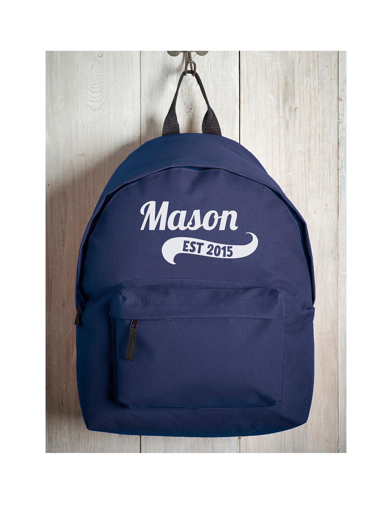 Personalised clearance name backpack