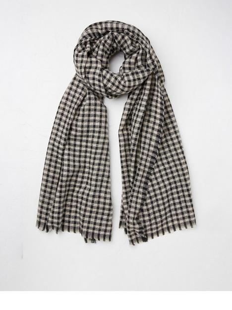 fatface-gingham-check-scarf-black