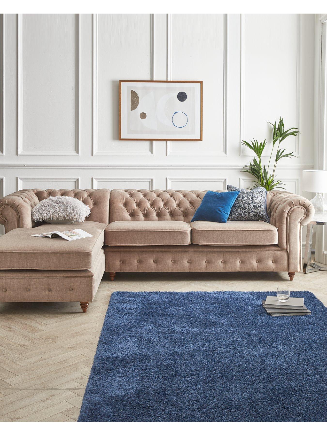 The Very Collection Laura Chesterfield Fabric Left Hand Corner Chaise - FSC® Certified
