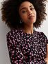  image of new-look-pink-ditsy-floral-jersey-mini-smock-dress