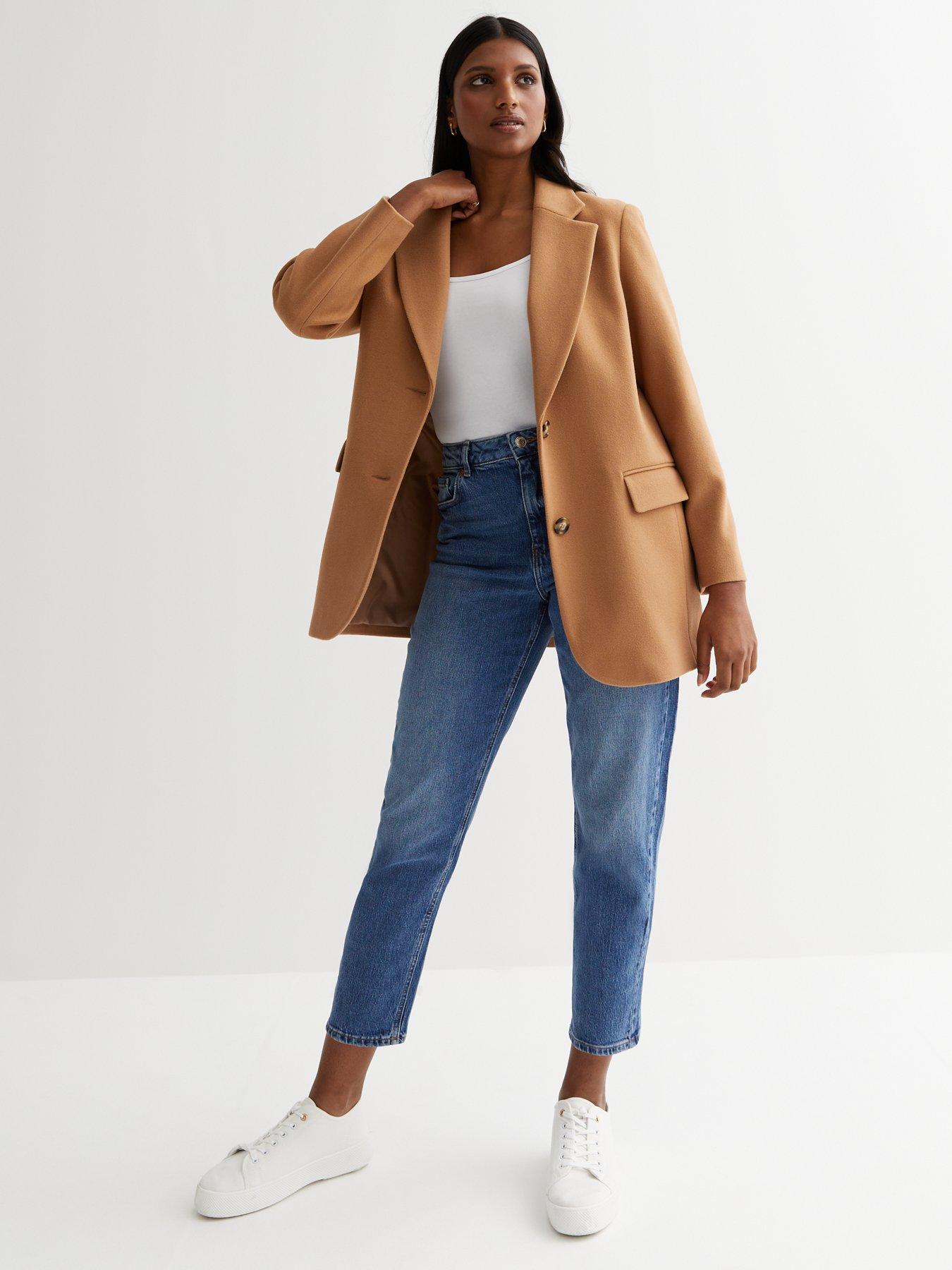 Dark shop camel blazer