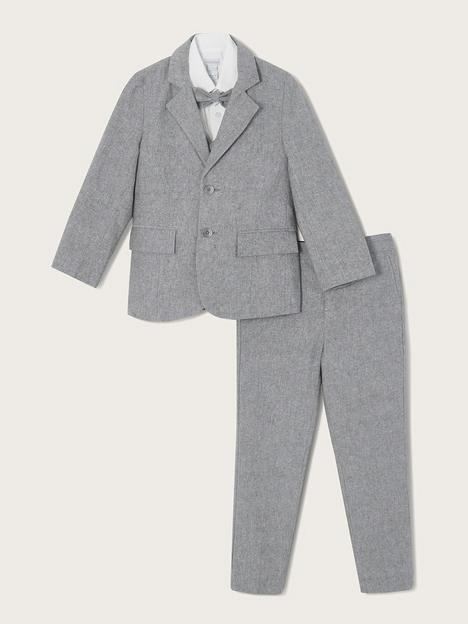 monsoon-boys-luca-5-piece-smart-suit-with-jacket-grey