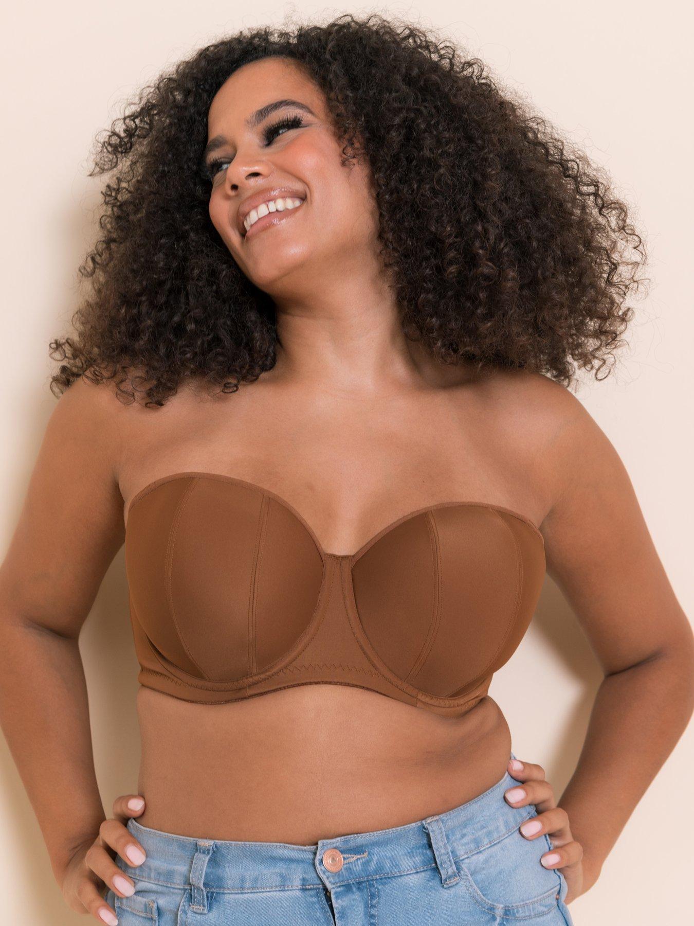 undefined Curvy Kate Luxe Multiway Strapless Moulded Bra - Caramel