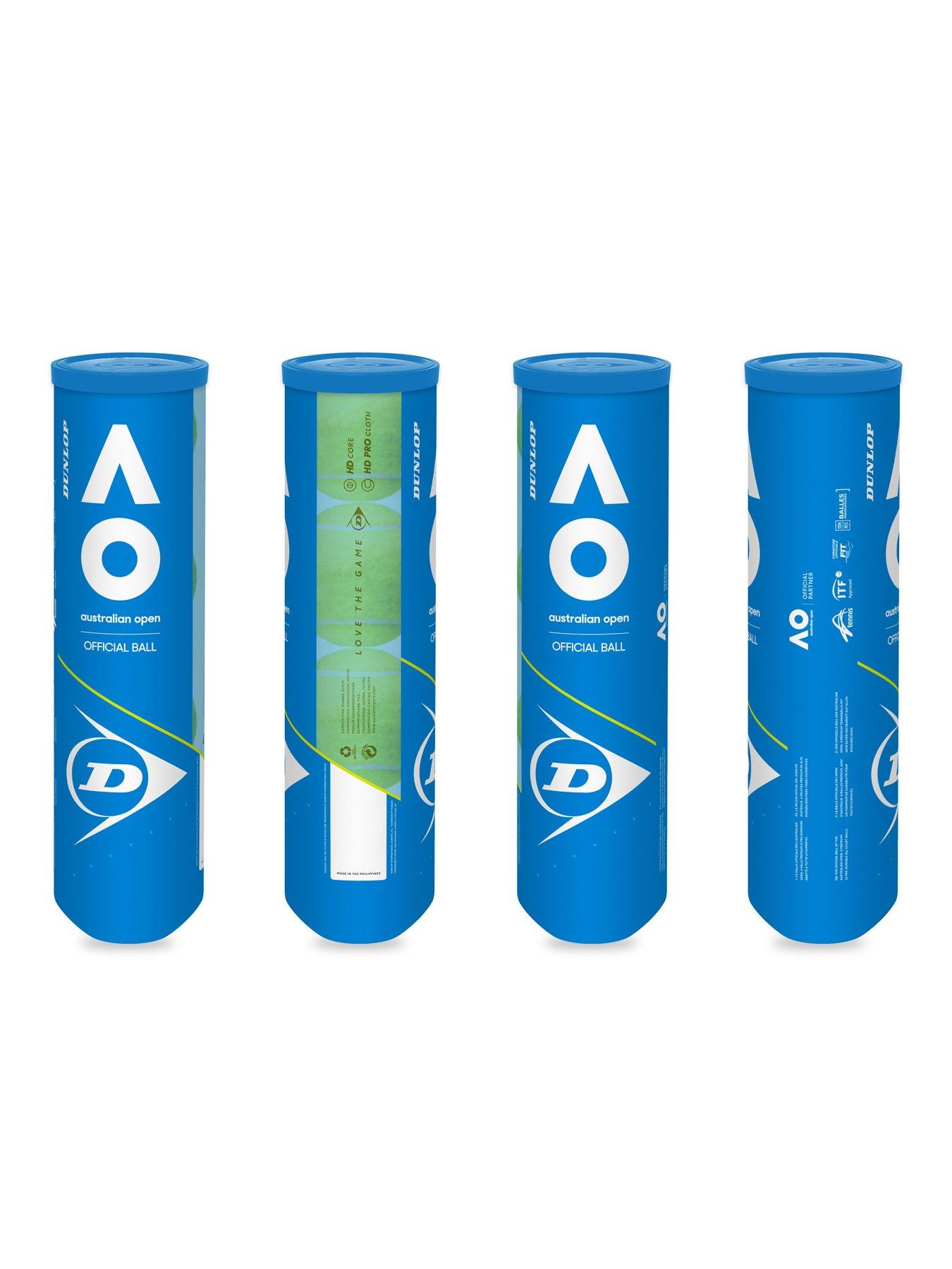 image of dunlop-australian-open-tennis-balls-4-ball-tube