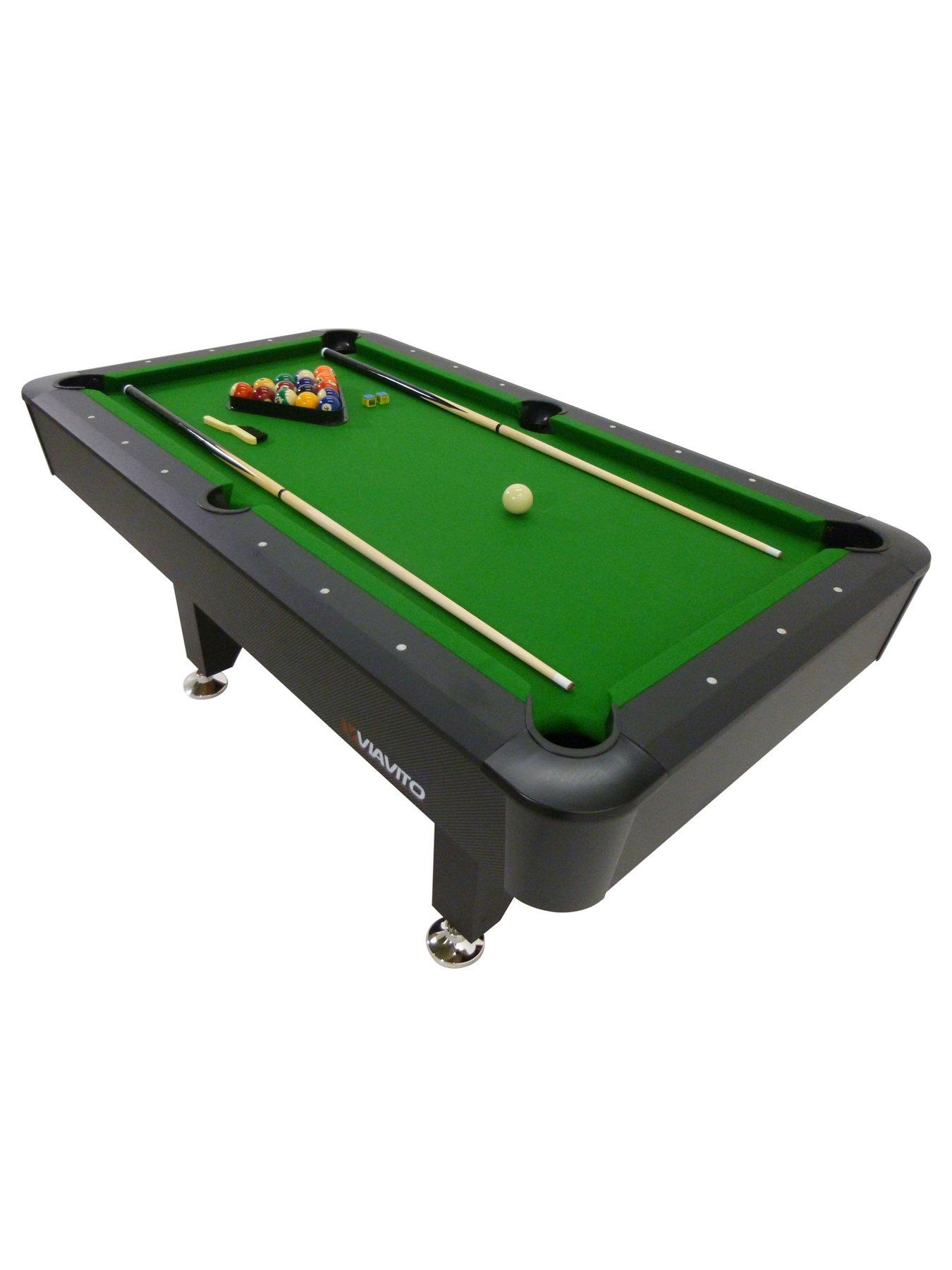 Viavito PT200 6ft Pool Table - Adjustable Feet for Level Playing ...